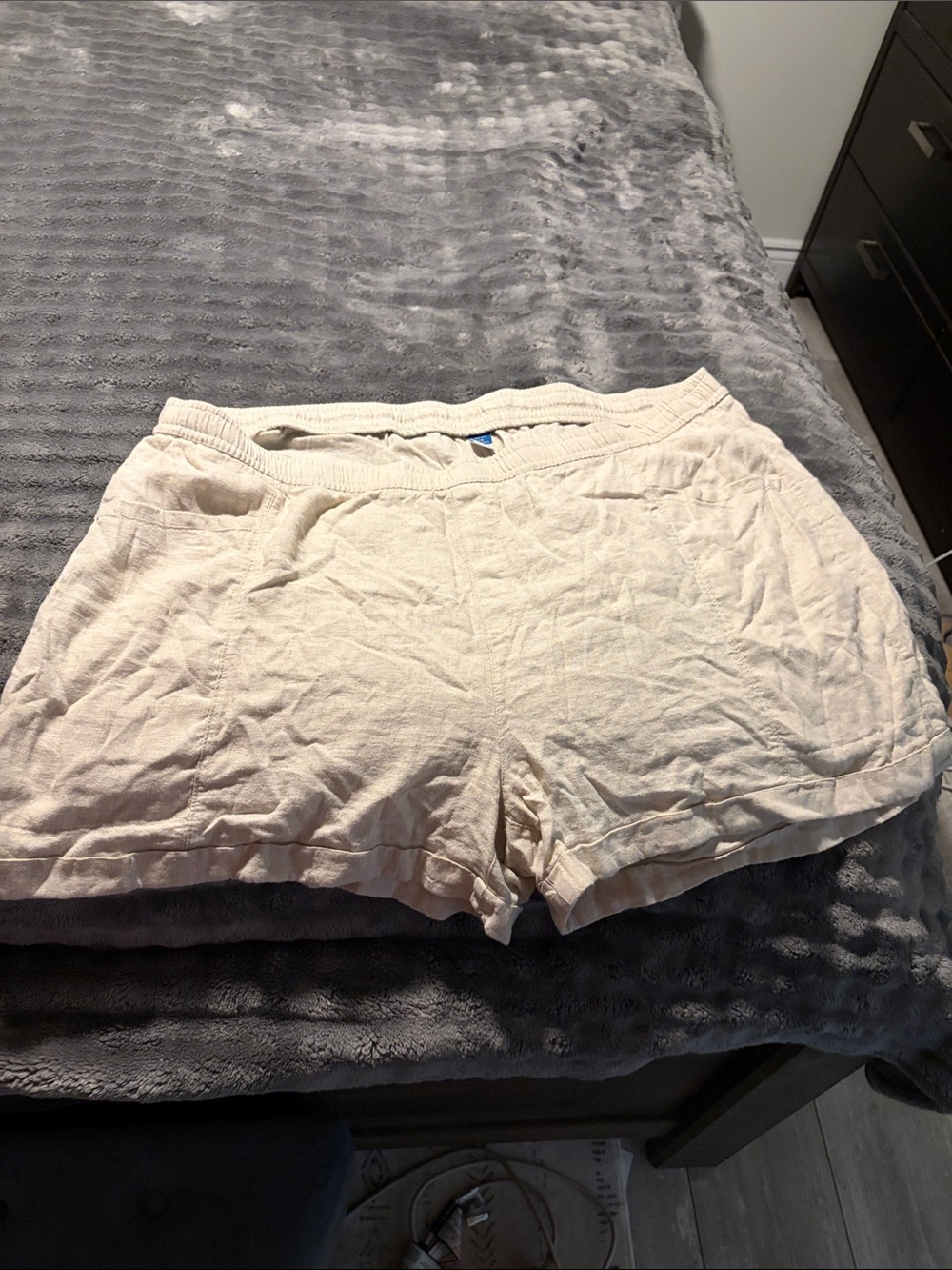 Beige Linen shorts XXL